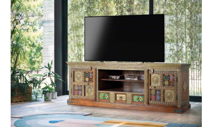Mueble TV de madera maciza
